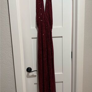 ASTR the Label Red Sequin Dress